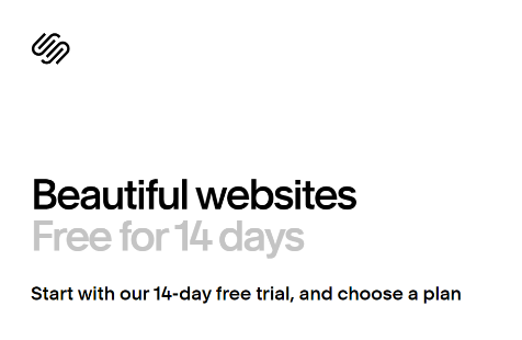 Free Trial on Squarespace