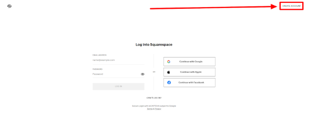 Visit the Squarespace Login