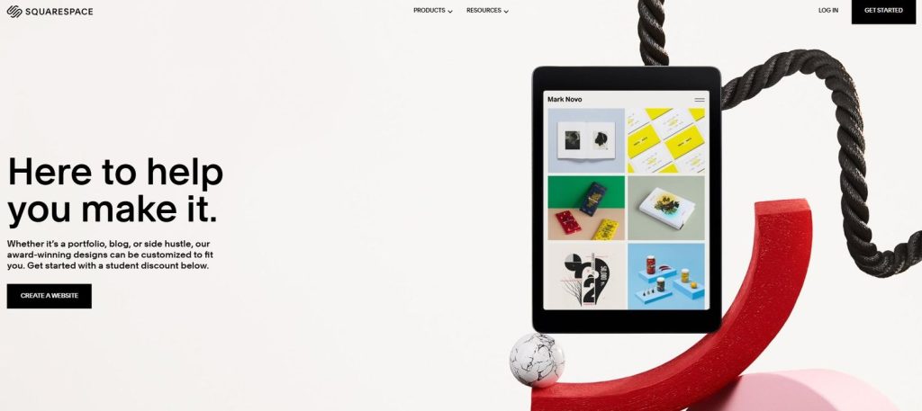 Squarespace Student Discount Page