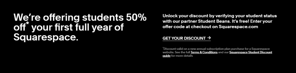 Squarespace Student Discount